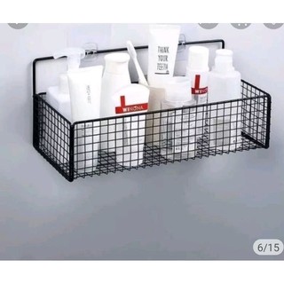 Kệ nhà tắm chia ngăn dán tường. Kê sắt  nhà bếp  đựng đồ đa năng