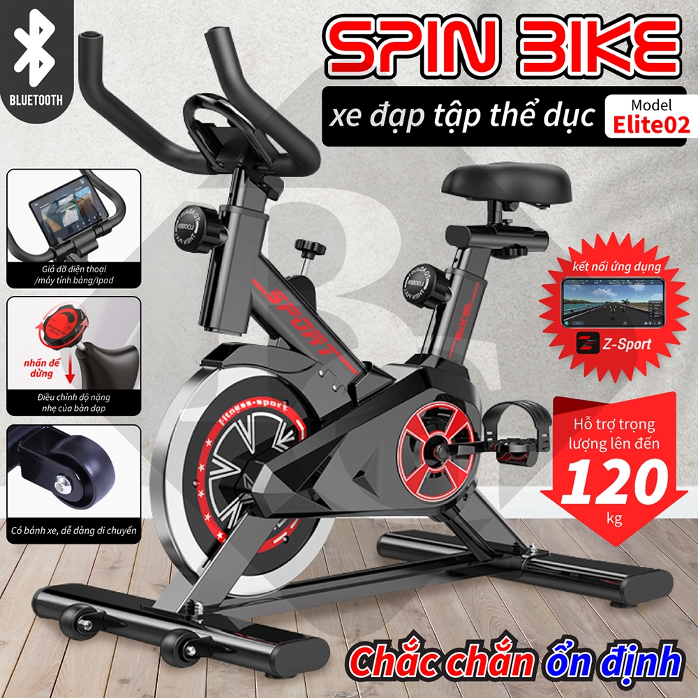Ảnh BG -Xe đạp tập thể dục tại nhà, máy tập thể dục Fitness, có bluetooth kết nối 2