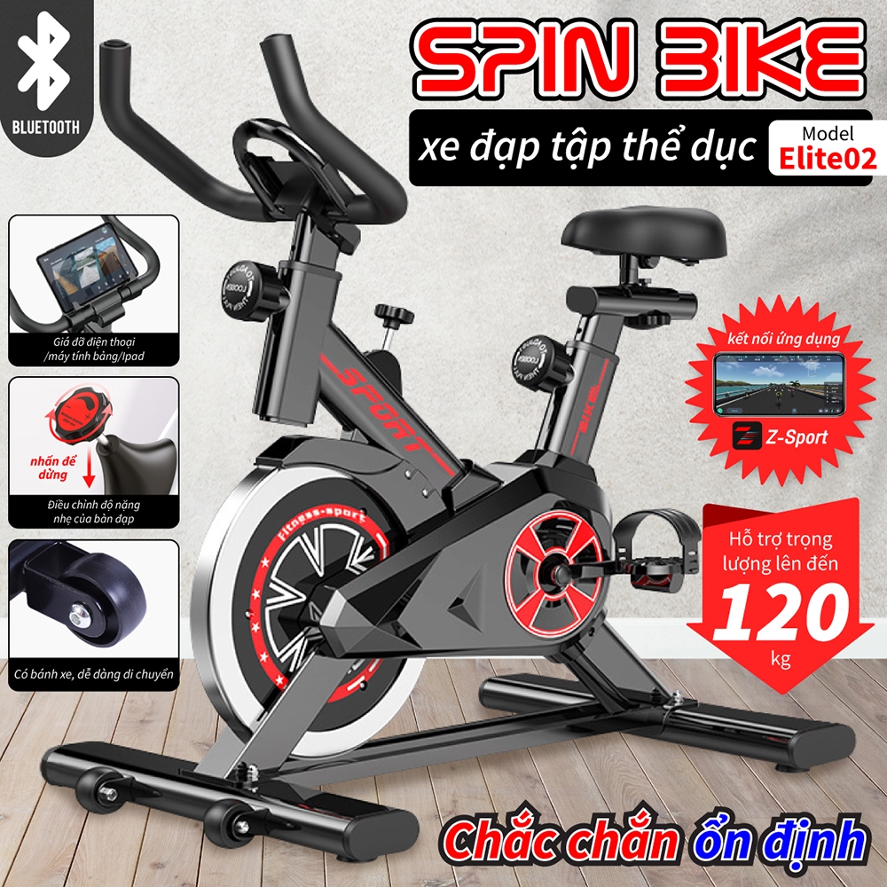 Ảnh BG -Xe đạp tập thể dục tại nhà, máy tập thể dục Fitness, có bluetooth kết nối 1