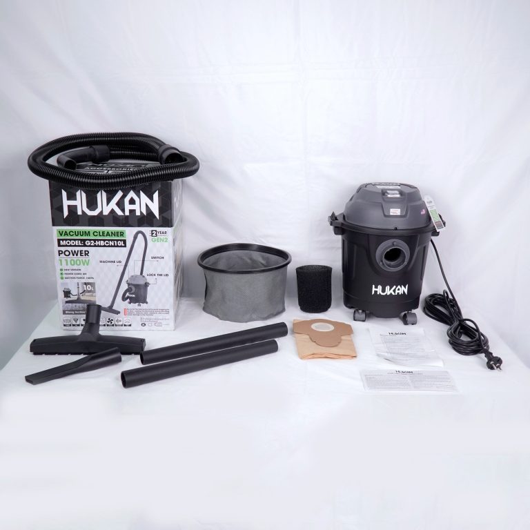 Máy Hút Bụi Công Nghiệp HUKAN G2-HBCN10L|Công suất 1100W, Dây 8m, Hút Nước, Hút Thảm, Hút Bụi Mịn, Vệ Sinh Giường,...