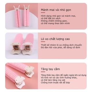 Kẹp Tóc Ống Lô Tạo Kiểu Phồng Phong Cách Hàn Quốc, Kẹp Phồng Chân Tóc Mái Tự Dính 88809
