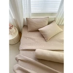 Bộ Chăn ga DRAP CHẦN Cotton Đũi Alva 5 món dày dặn, phối màu tinh tế, hoạ tiết trang nhã, thoáng mát, vệ sinh — ảnh 8
