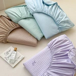 Bộ Chăn ga DRAP CHẦN Cotton Đũi Alva 5 món dày dặn, phối màu tinh tế, hoạ tiết trang nhã, thoáng mát, vệ sinh — ảnh 5