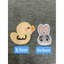 patch vải ủi nhiệt thêu hình thời trang thỏ vịt dễ thương
