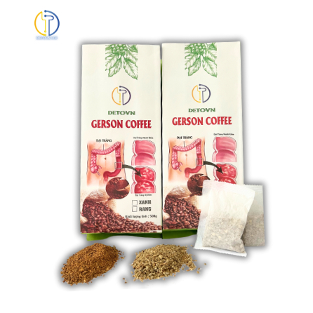 Cà Phê Xanh Thụt Tháo Đại Tràng Thải Độc Cơ Thể Túi Lọc Tiện Lợi Giảm Cân Gerson Enema (500g 40 túi)