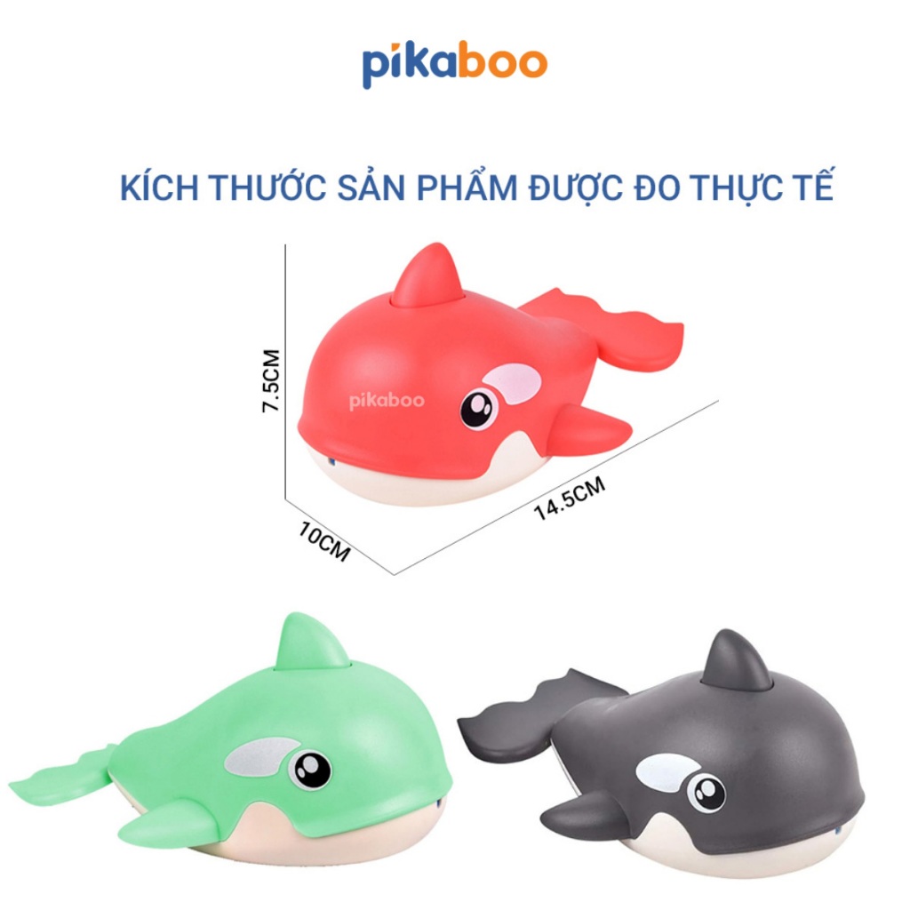 Ảnh Đồ chơi cá heo phun nước nhà tắm Pikaboo, họa tiết bắt mắt, chất liệu silicone mềm dẻo cao cấp 3