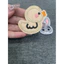 patch vải ủi nhiệt thêu hình thời trang thỏ vịt dễ thương