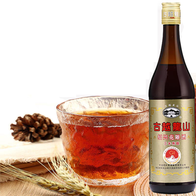 Rượu Nấu Ăn Thiệu Hưng Cổ Nguyệt 600ml - Khử Mùi Tanh, Ướp Thịt Nướng,  Làm Lạp Xưởng, Kho Cá Chuẩn Vị Trung Hoa Luka Fo