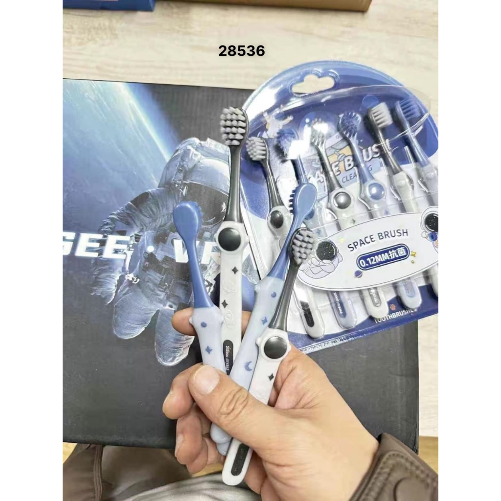 Combo 6 bàn chải Space Brush cho bé trai bé gái 3-12y (   hot)