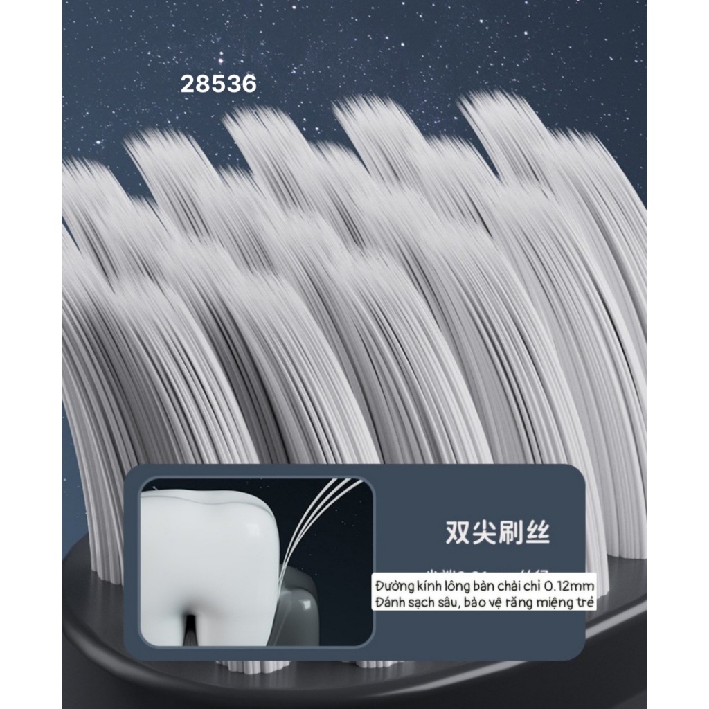 Combo 6 bàn chải Space Brush cho bé trai bé gái 3-12y (   hot)