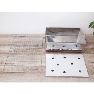 Bếp nướng inox tặng kèm kẹp gắp thịt, lò nướng than hoa ngoài trời