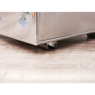 Bếp nướng inox tặng kèm kẹp gắp thịt, lò nướng than hoa ngoài trời
