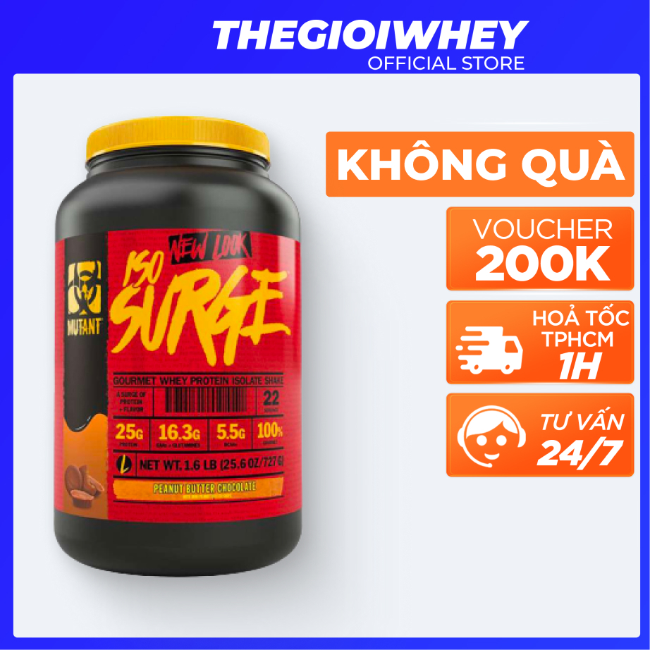 Iso Surge Mutant 780g Whey Protein Blend Hydrolyzed Bột Sữa Tăng Cơ 