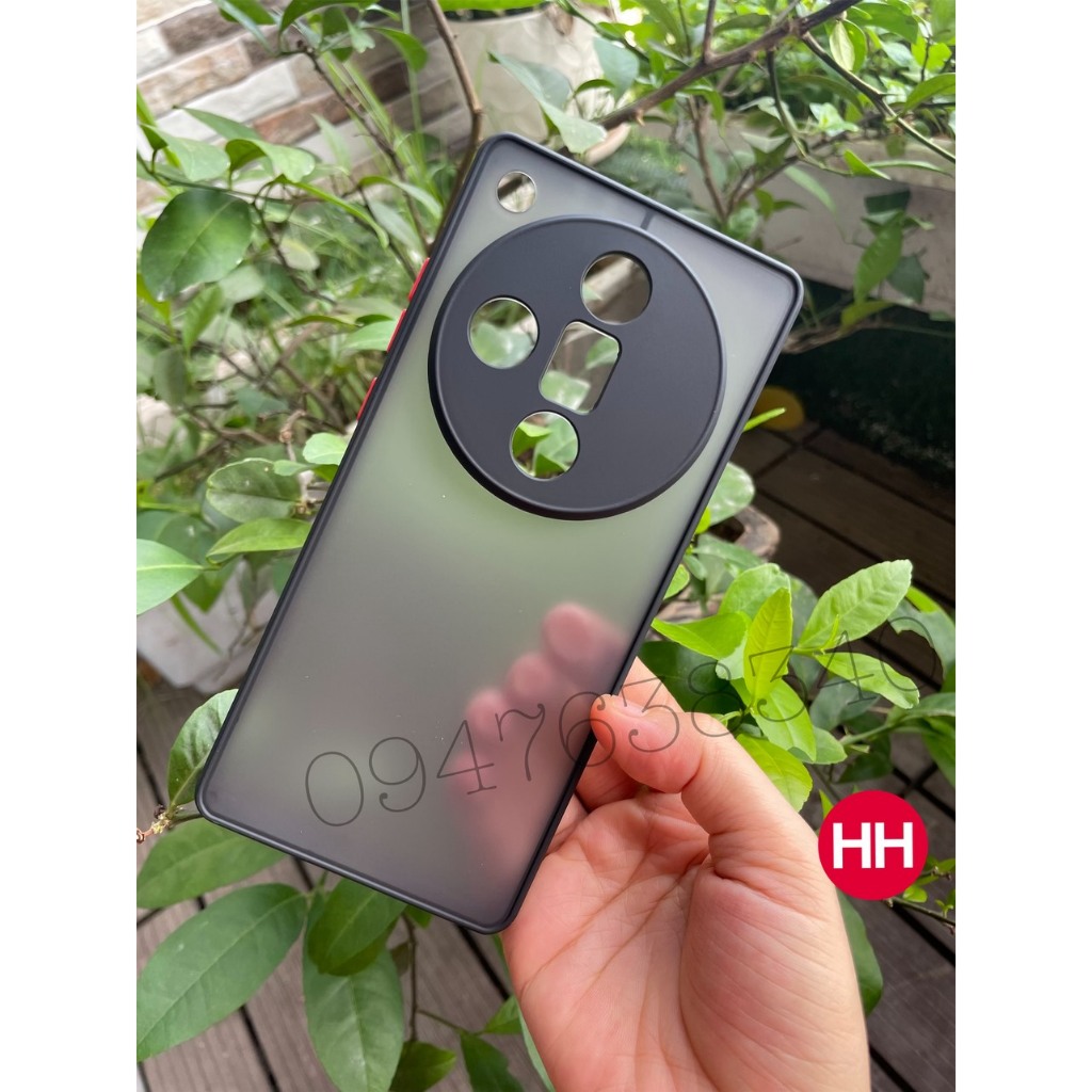 Ốp lưng nhám Oppo Find X7 Ultra viền dẻo, lưng chống bán vân tay (đen ...