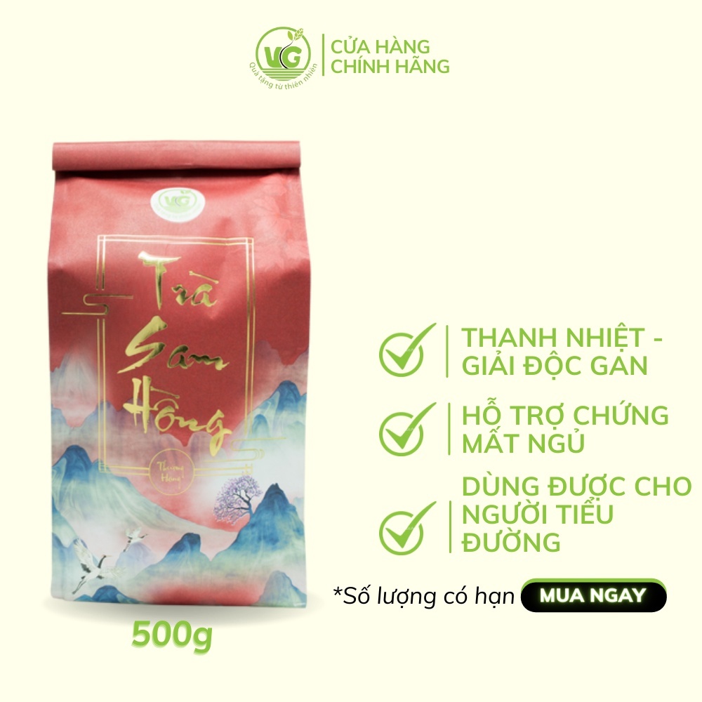 Trà Sam Hồng VG giúp thanh nhiệt, mát gan - 500g | Shopee Việt Nam
