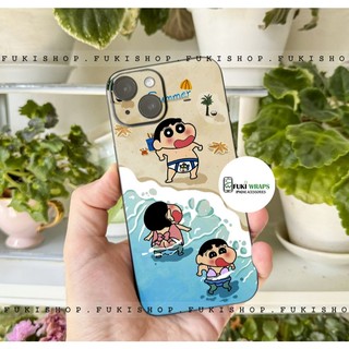 Tấm dán Skin Mặt Sau Mẫu Shin MS04 FULL VIỀN 15promax , 14promax , 13promax , 12promax , 11promax  - FukiShop