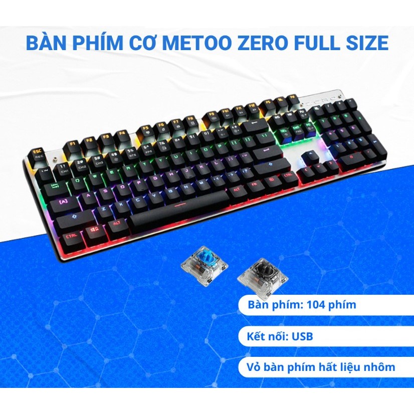 Bàn Phím Cơ Gaming Zero BLACK Switch 20 Chế Độ LED Màu Cực Đẹp Chơi Mọi ...