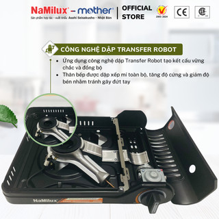 Bếp Gas Mini Du Lịch Cao Cấp PRO NaMilux NH-P3033PS│Van Ngắt Gas An Toàn 3 cấp-Giải Pháp Chống Nổ│Công Suất Mạnh 3.1 Kw