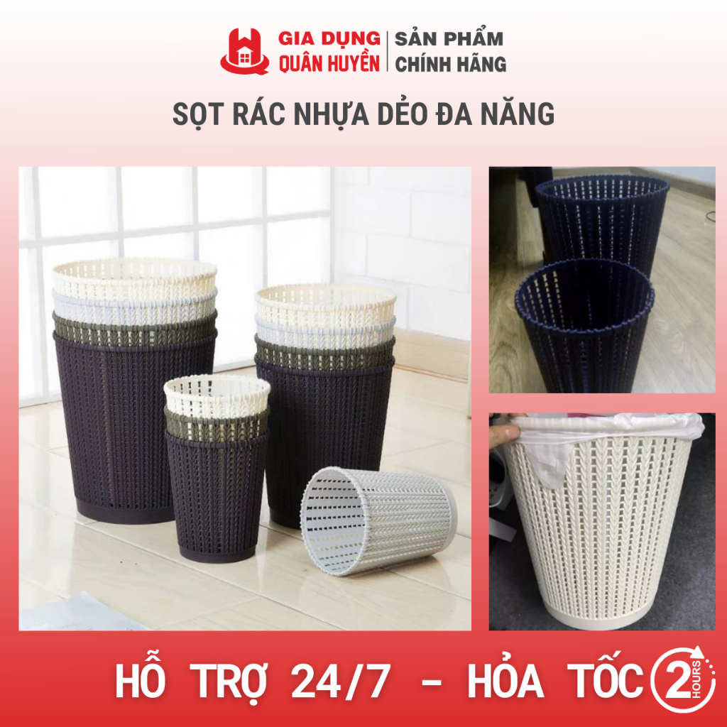 Thùng rác,Sọt rác nhựa dẻo đa năng | Shopee Việt Nam