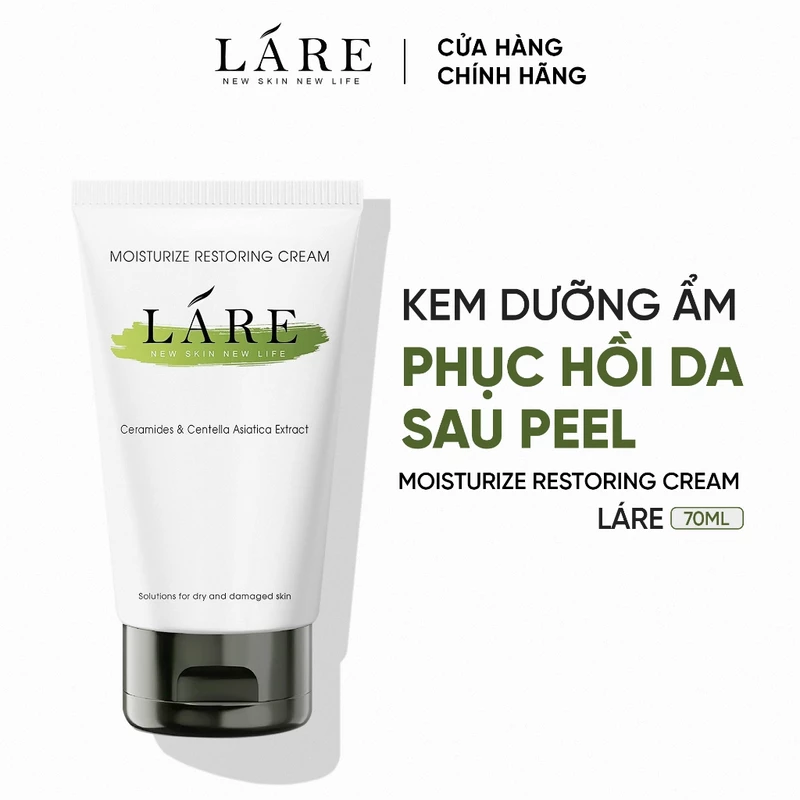 Kem Dưỡng Ẩm Phục Hồi Da LÁRE 70ml – Cấp Ẩm Sâu, Phục Hồi Da Sau Peel, Ngăn Lão Hóa, Dùng Ngày & Đêm — ảnh 1
