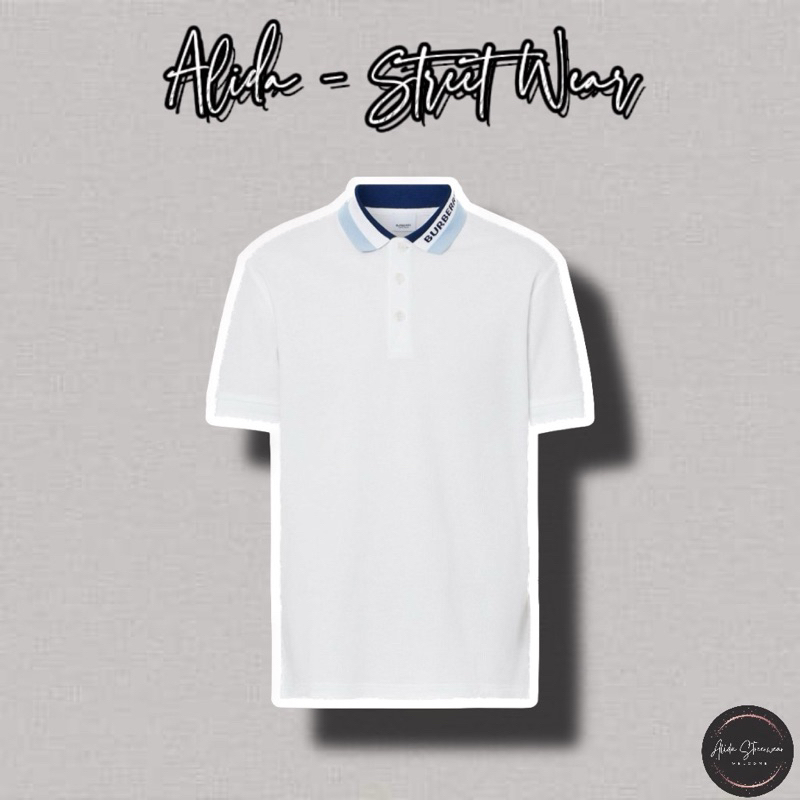 ⚡️[Hight Quality] Áo Polo Nam Bu1be11y Logo Detail Shirts - Họa Tiết Logo Trắng Phối Xanh Cao Cấp - Loại 1 Qccc Hottrend