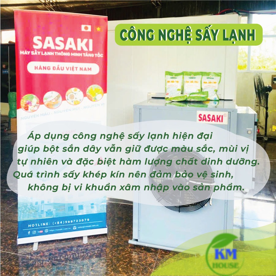 Bột Sắn Dây Nguyên Chất Thành Nhàn Kinh Môn Hải Dương Có Chứng Nhận An Toàn Thực Phẩm Chứng Nhận OCOP 3 sao