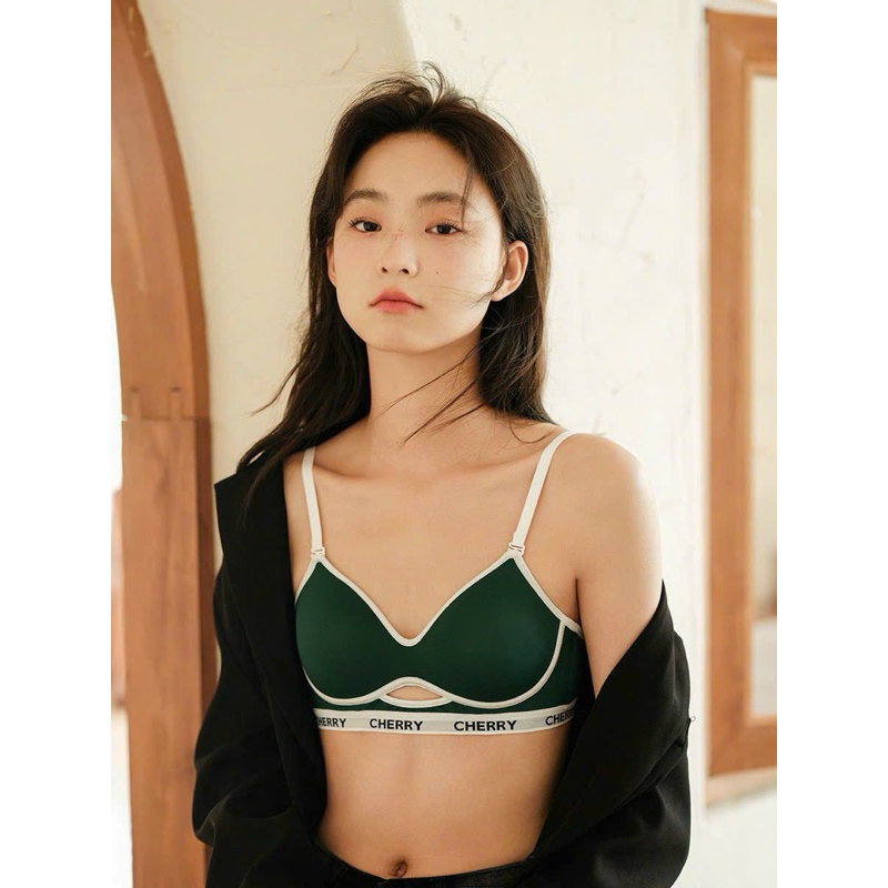 ÁO LÓT SU ĐỆM MỎNG VIỀN CHỮ CHERRY 056