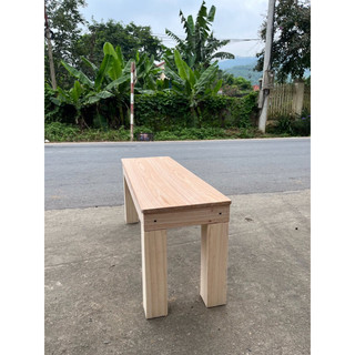 Ghế Băng Dài Gỗ Tự Nhiên , Chân Vuông / 90x30 cao 35 , 40cm