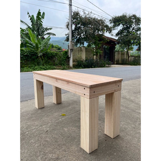 Ghế Băng Dài Gỗ Tự Nhiên , Chân Vuông / 90x30 cao 35 , 40cm