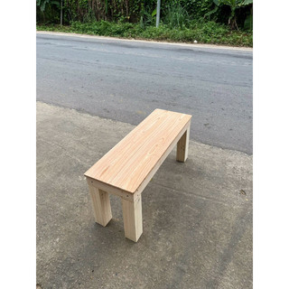 Ghế Băng Dài Gỗ Tự Nhiên , Chân Vuông / 90x30 cao 35 , 40cm