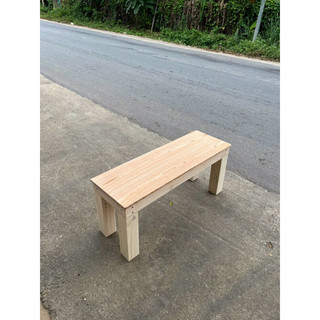 Ghế Băng Dài Gỗ Tự Nhiên Chân Vuông / 120x30 cao 35 , 40cm