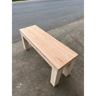 Ghế Băng Dài Gỗ Tự Nhiên Chân Vuông / 120x30 cao 35 , 40cm