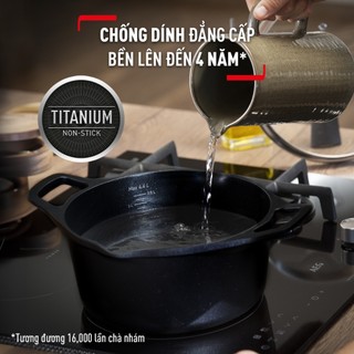Nồi đúc cao cấp Tefal Robusto 20cm (E2494444)/ 24cm (E2494644) - Sử dụng được mọi loại bếp