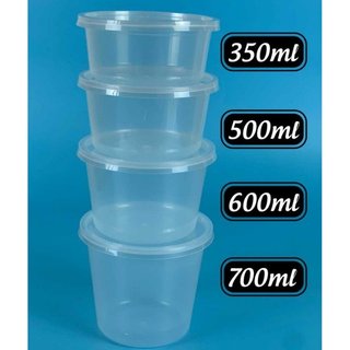 10 Hộp nhựa tròn lò vi sóng Microwave đựng đồ ăn hoa quả có nắp trong suốt Thuận Lợi, hộp nhựa 1 lần