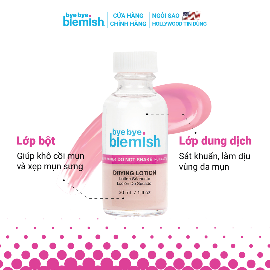 Ảnh Combo Chấm Mụn Giảm Mụn Viêm, Mụn Đầu Đen Da Nhạy Cảm Bye Bye Blemish Original & Volcanic Ash Drying Lotion 30ml 4