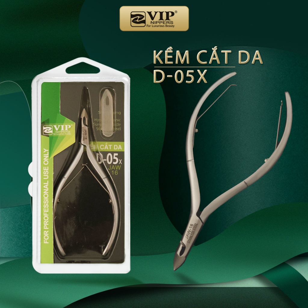 (COMBO) 10 Cây Kềm Tặng 1 Cây, Kềm Cắt Da VIP D-05x/v  Inox Chống Rỉ Sét