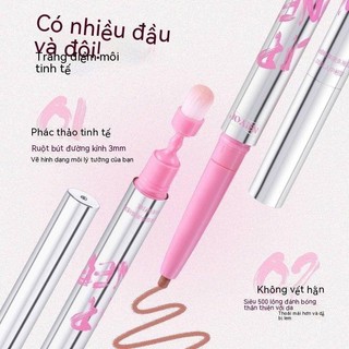 NEIYOU Bút Chì Kẻ Viền Môi Hai Đầu Chống Thấm Nước Bền Màu Màu Màu Sắc nude