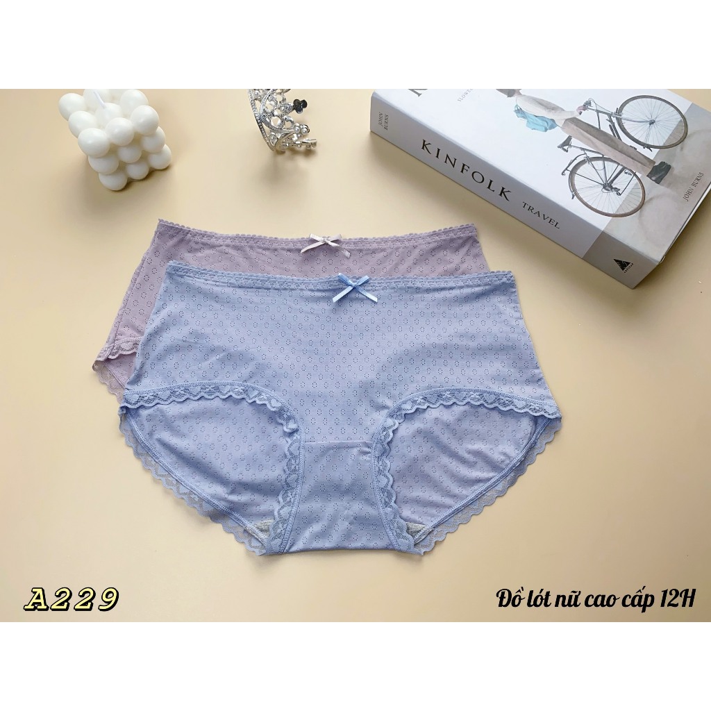Quần chip nữ vải cotton co dãn mát mẻ A229, Đồ lót 12h