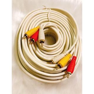 Dây Cáp Loa AV 6 Đầu Bông Sen, Dây AV 3 RCA Dài 1.8M - 3M - 5M - 10M Honjianda Hàng Chính Hãng