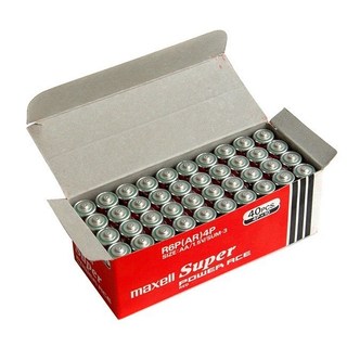 Hộp 40 Viên Pin AA Maxell 2A ( pin tiểu ) Carbon - Siêu Bền R6P (Đỏ) Maxell Super Power Ace