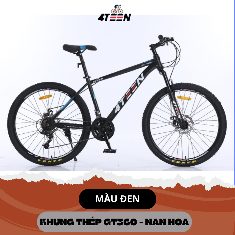 [CHÍNH HÃNG] Xe Đạp Học Sinh 4TEEN 2024 Bản Nâng Cấp Mới Nhất 8 Tầng Líp 24 Tấc Độ, Bảo Hành 6 Năm