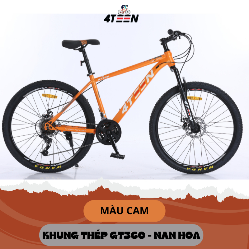 [CHÍNH HÃNG] Xe Đạp Học Sinh 4TEEN 2024 Bản Nâng Cấp Mới Nhất 8 Tầng Líp 24 Tấc Độ, Bảo Hành 6 Năm