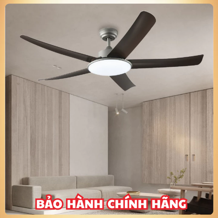 Quạt Đèn Trần Trang Trí LumiFan, Sải Cánh 142cm, Quạt Trần Gió Mát, Quạt Trần Có Đèn