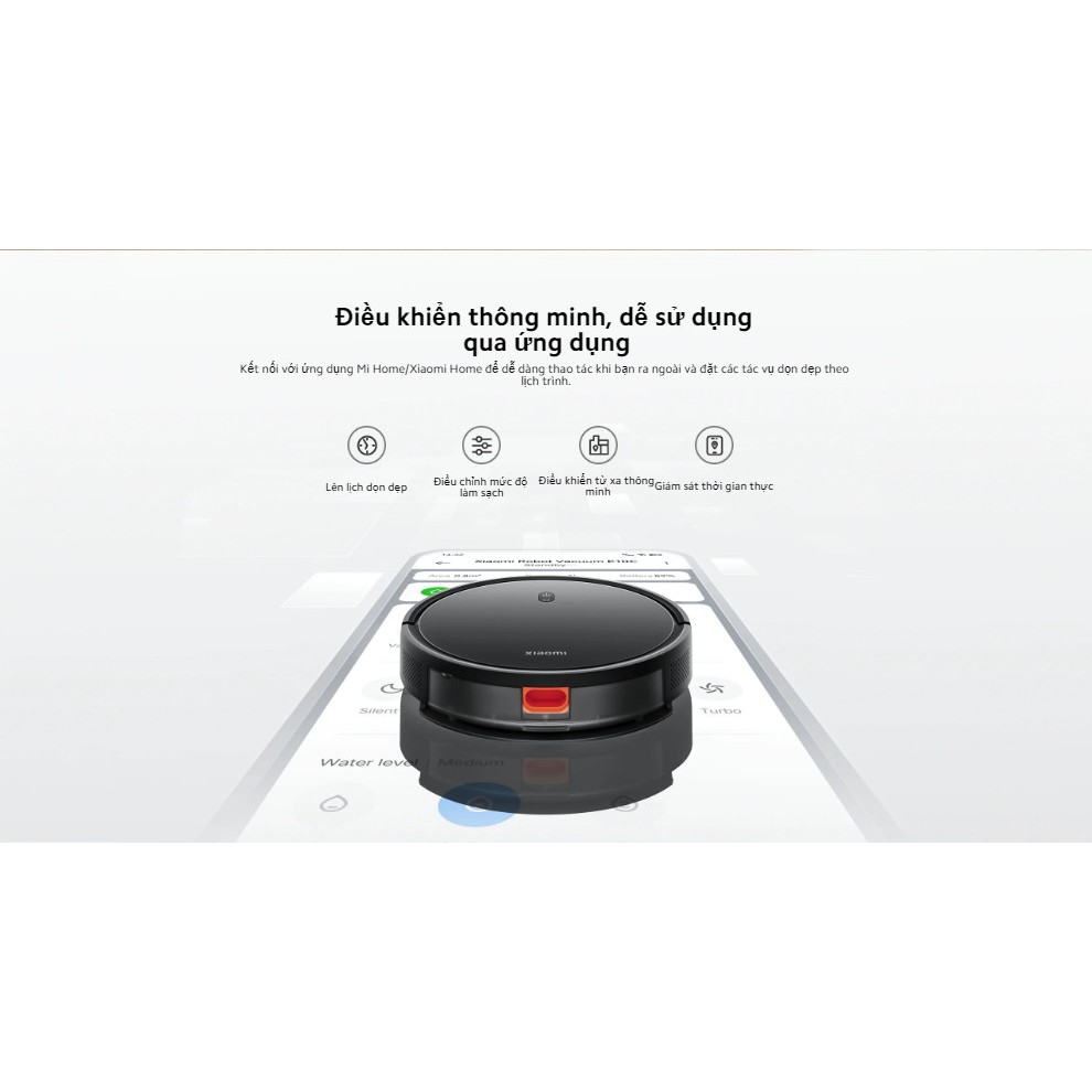 Ảnh Robot hút bụi, lau sàn 2 trong 1 Xiaomi Vacuum E10C EU - Lực Hút 3500Pa - Phiên Bản Quốc Tế 2