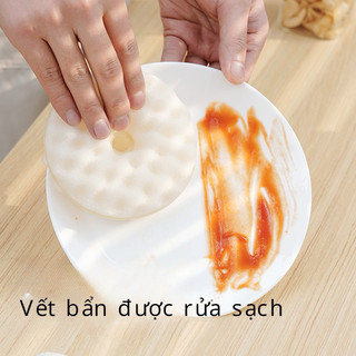 T&T0241 Miếng rửa chén,bát bọt biển, mút rửa tiện lợi kèm đế hút treo tường