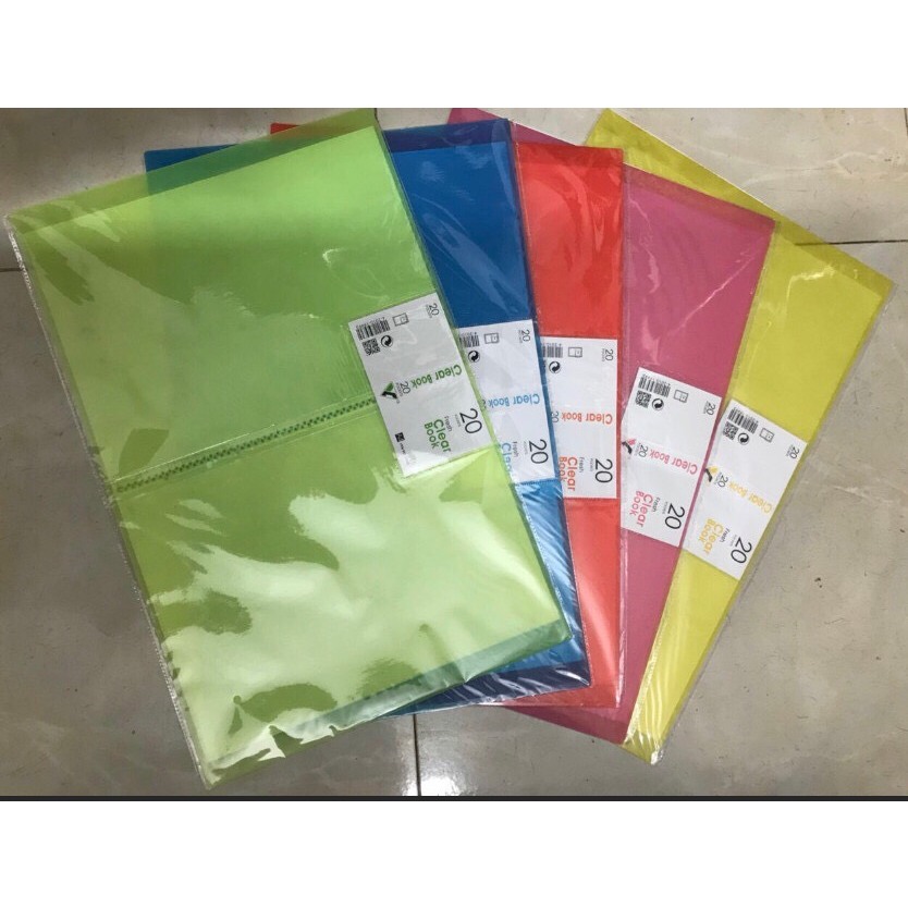 Bìa nhựa 20 lá, 40 lá, 60 lá, 80 lá 100 lá, bìa nhựa a4 nhiều lá, file ...