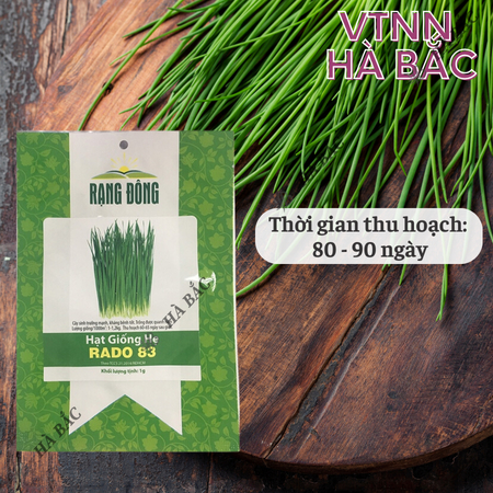Hạt Giống Hẹ Lá RADO 83 (Gói 1g~300 Hạt) Rạng Đông, Giàu Dinh Dưỡng, Nảy Mầm Tốt, Trồng Quanh Năm