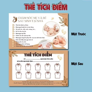 100 Thẻ tích điểm, Phiếu tích điểm chăm sóc mẹ và bé