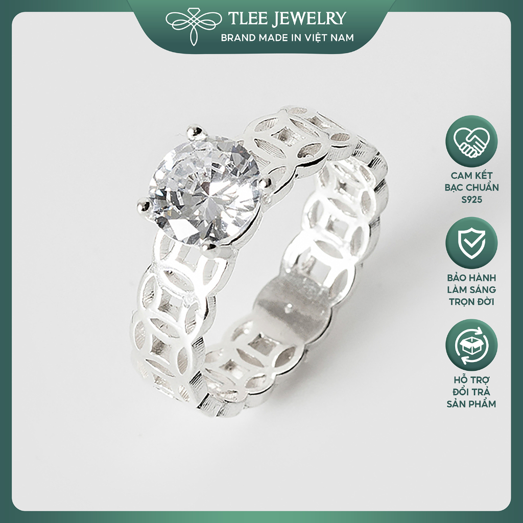 Women's 925 Silver Feng Shui Ring by TLEE JEWELRY Official Store