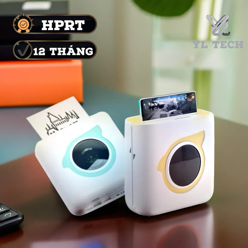 [ Bảo hành 12 Tháng ] Máy in nhiệt mini L8 ( in nhãn, giấy note ) Chính Hãng HPRT